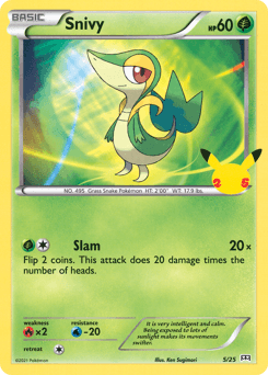 Snivy 5/25 — McDonald's Collection 2021