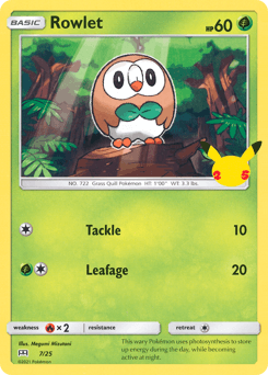 Rowlet 7/25 — McDonald's Collection 2021