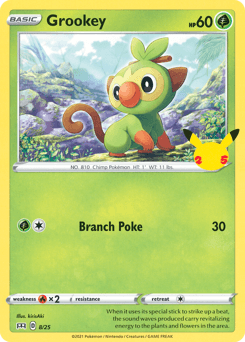 Grookey 8/25 — McDonald's Collection 2021