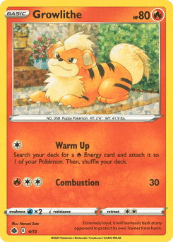 Growlithe 4/15 — McDonald's Collection 2022