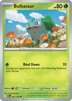 Bulbasaur Pokémon card