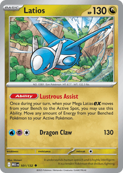 Latios Pokémon card