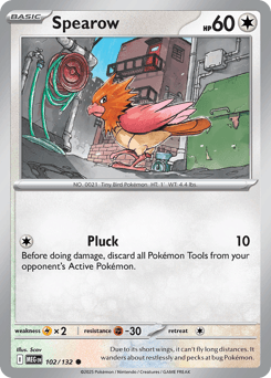 Spearow Pokémon card