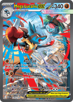 Mega Lucario ex 179/132 — Mega Evolution