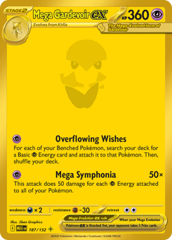 Mega Gardevoir ex 187/132 — Mega Evolution