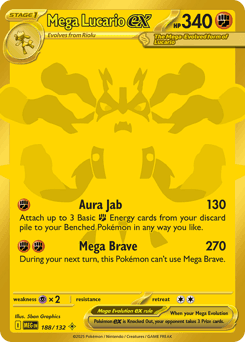 Mega Lucario ex 188/132 — Mega Evolution