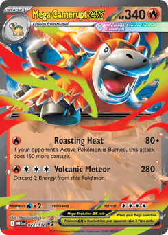 Mega Camerupt ex 22/132 — Mega Evolution