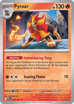 Pyroar Pokémon card