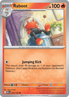 Raboot 27/132 — Mega Evolution