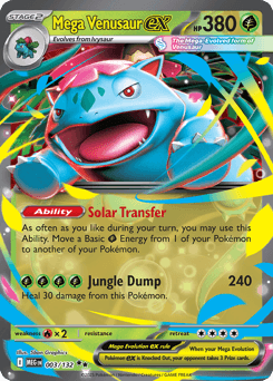 Mega Venusaur ex 3/132 — Mega Evolution