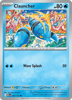Clauncher Pokémon card