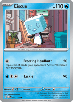 Eiscue Pokémon card