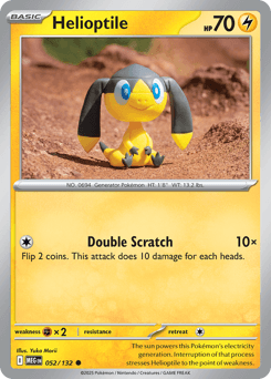 Helioptile 52/132 — Mega Evolution