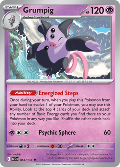 Grumpig Pokémon card