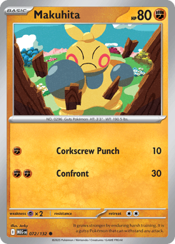 Makuhita Pokémon card