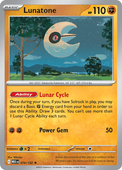 Lunatone 74/132 — Mega Evolution