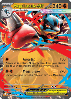 Mega Lucario ex 77/132 — Mega Evolution