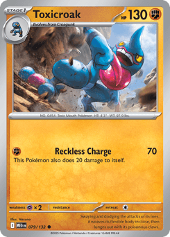 Toxicroak Pokémon card
