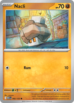 Nacli Pokémon card
