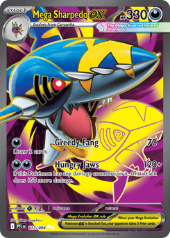 Mega Sharpedo ex 113/94 — Phantasmal Flames