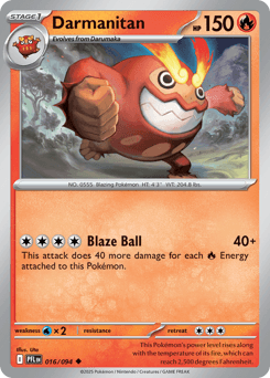 Darmanitan Pokémon card