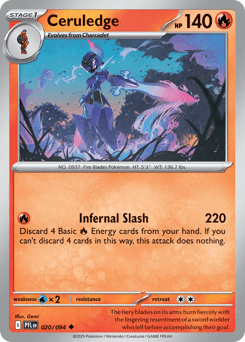 Ceruledge Pokémon card