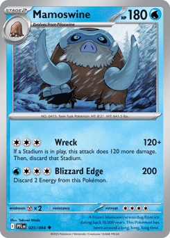 Mamoswine Pokémon card