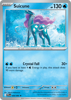 Suicune Pokémon card
