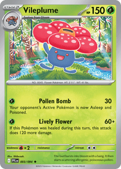 Vileplume Pokémon card