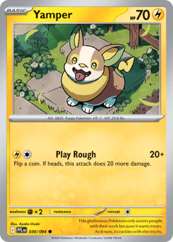 Yamper Pokémon card