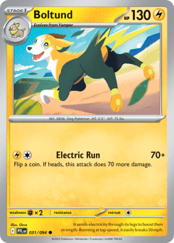 Boltund Pokémon card