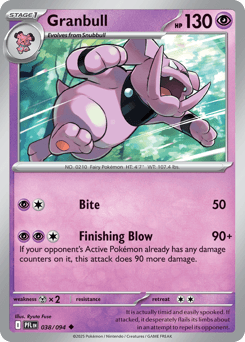 Granbull Pokémon card
