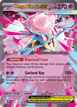 Mega Diancie ex 41/94 — Phantasmal Flames