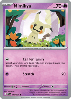 Mimikyu Pokémon card