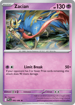 Zacian 45/94 — Phantasmal Flames