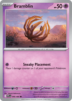 Bramblin Pokémon card