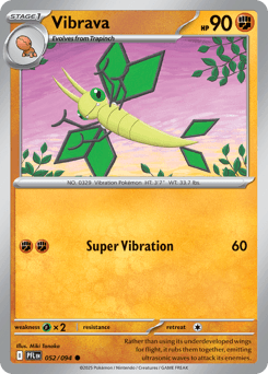 Vibrava Pokémon card