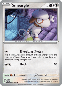 Smeargle Pokémon card