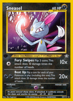 Sneasel 25/111 — Neo Genesis