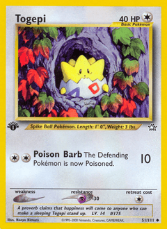Togepi 51/111 — Neo Genesis