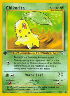 Chikorita 54/111 — Neo Genesis