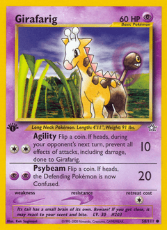 Girafarig 58/111 — Neo Genesis