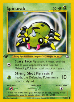 Spinarak 75/111 — Neo Genesis