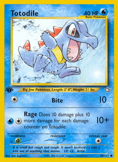 Totodile 80/111 — Neo Genesis