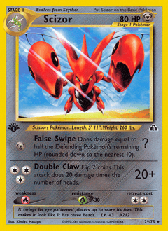 Scizor 29/75 — Neo Discovery