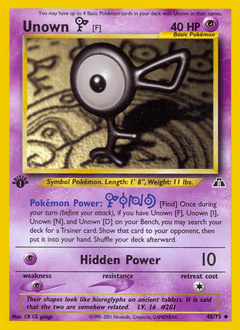 Unown [F] 48/75 — Neo Discovery