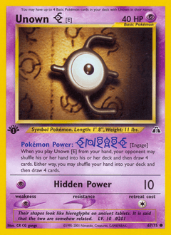 Unown [E] 67/75 — Neo Discovery