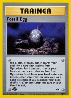 Fossil Egg 72/75 — Neo Discovery