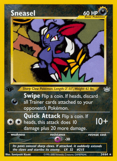 Sneasel 24/64 — Neo Revelation