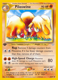 Piloswine 36/64 — Neo Revelation